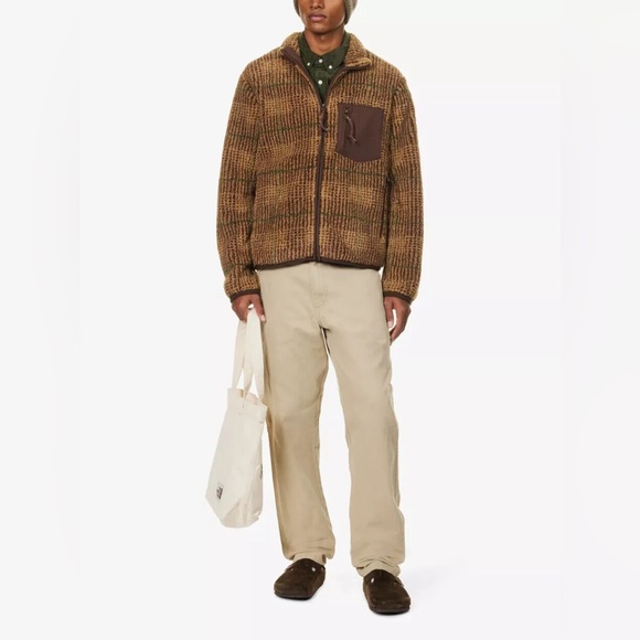 Ralph Lauren Men's Glen Plaid Pile Fleece Jacquard Jacket- Size : XL - Picture 5 of 13